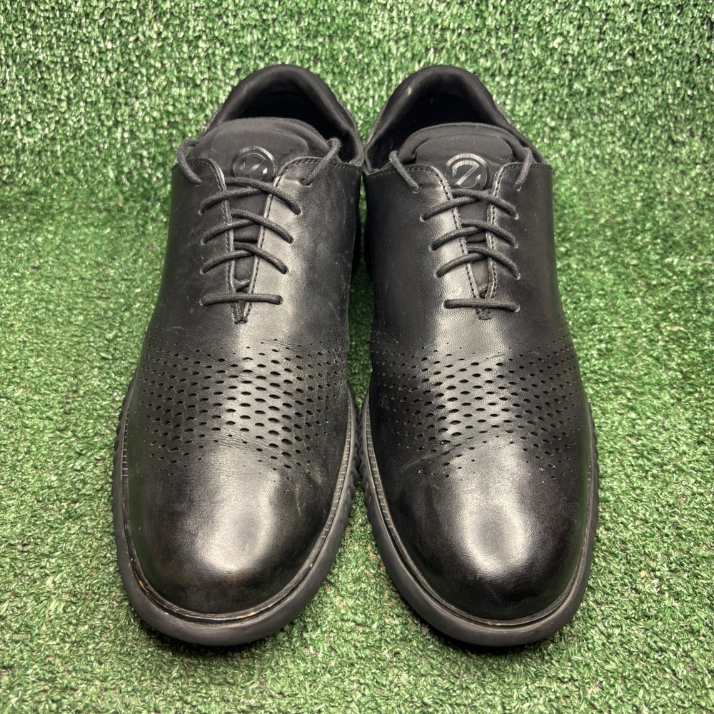 Cole Haan Zerogrand Laser Wingtip Oxford Leather Comfort Dress Shoe Black Men 11 - Picture 2 of 9